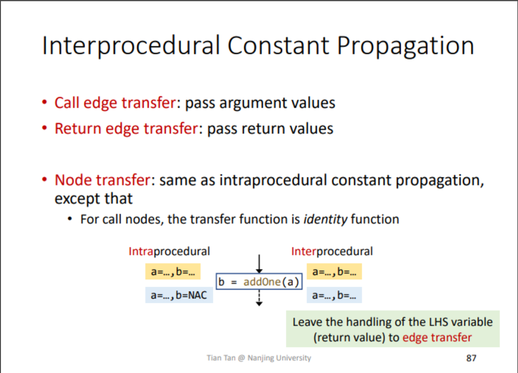 InterproceduralConstantPropagation